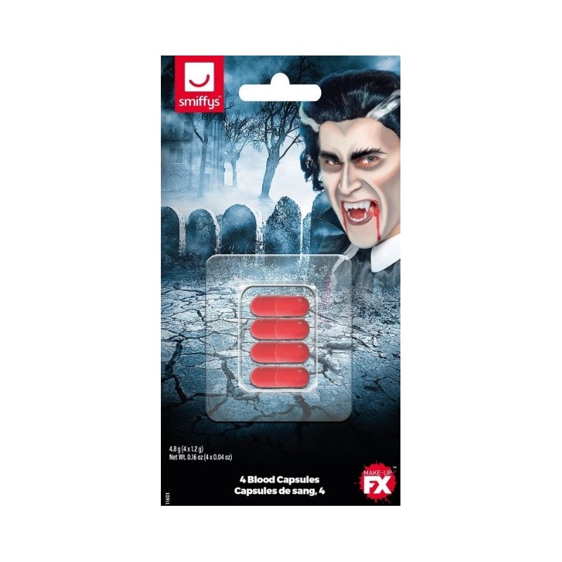 Asinis Helovīna aksesuārs 4 gab.