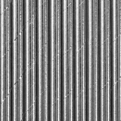 Papīra salmiņi sudraba krāsā, 19.5 cm, 10 gab