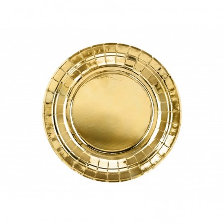 Тарелки 18 см, серебряные, 23 см, 6 шт. 