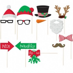 Aksesuāri fotosesijai "Ziemassvētki" papīrs / koks,  13 priekšmeti