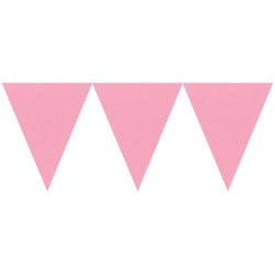 Vimpeļu virtene, rozā  - 24 karodziņi un  4.50m lente