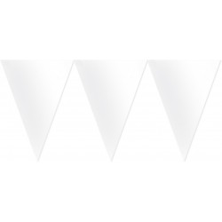 Vimpeļu virtene, balta - 24 karodziņi, 457 x 17.7 cm