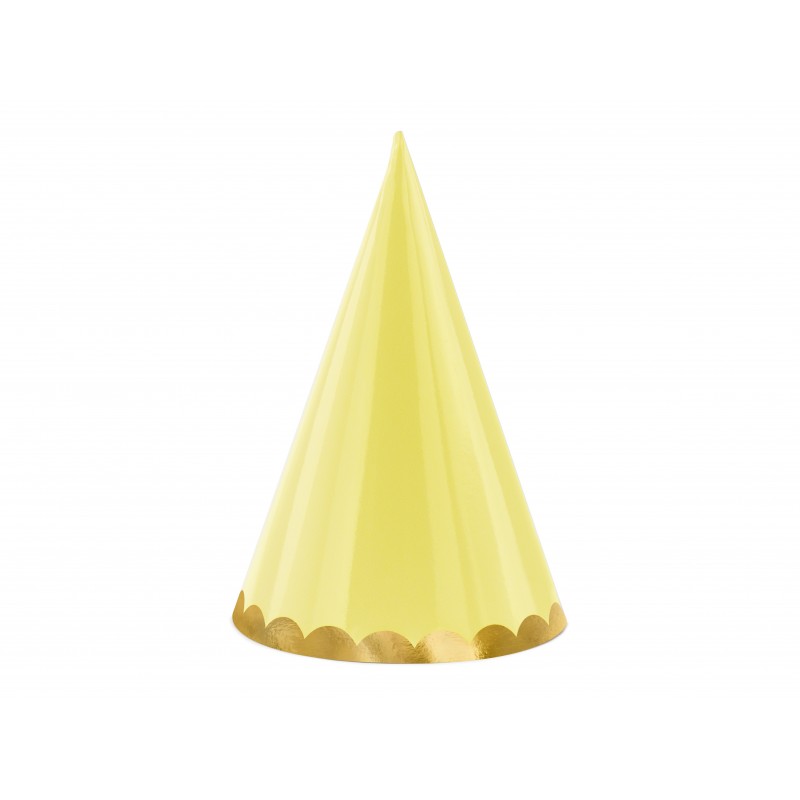 Svētku cepurītes "Yummy", 11 x 16 cm, 6 krāsas pasteļtoņos, 6 gab. 