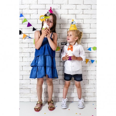 Svētku cepurītes “Monsters’, 11 x 16 cm, 6 gab. Komplekts “Izveido pats” 