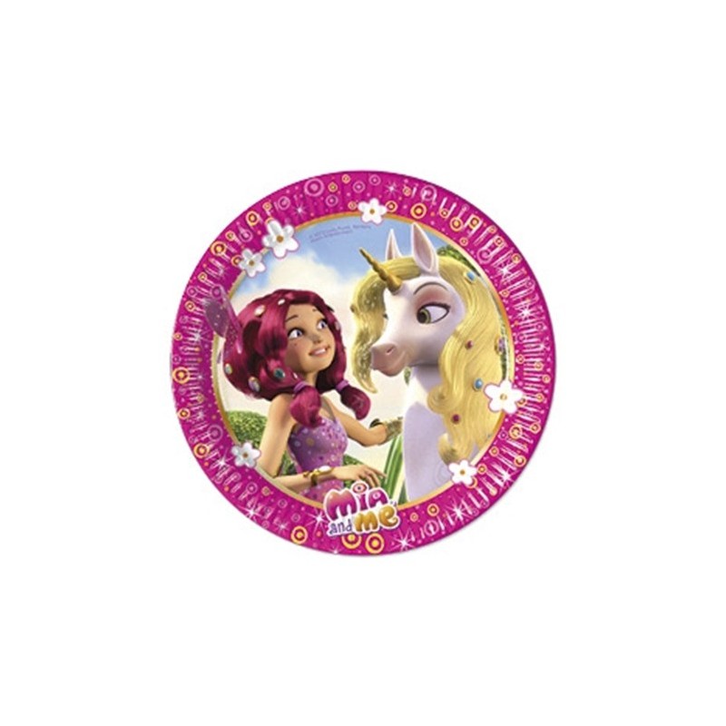 Тарелки  MIA & ME, 20 см, 8 шт.,  бумажные  