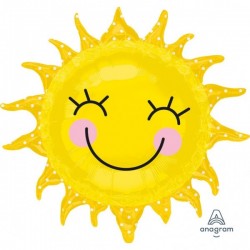 Воздушный шар из фольги Супер фигура Sunshine Sun в упаковке 74 x 71 см