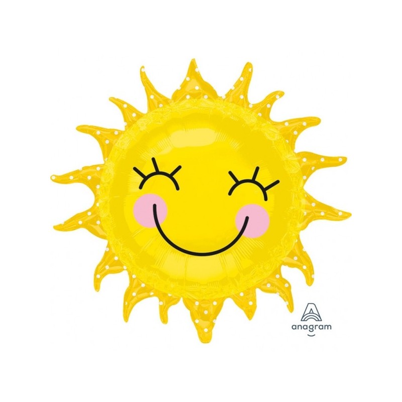 Воздушный шар из фольги Супер фигура Sunshine Sun в упаковке 74 x 71 см