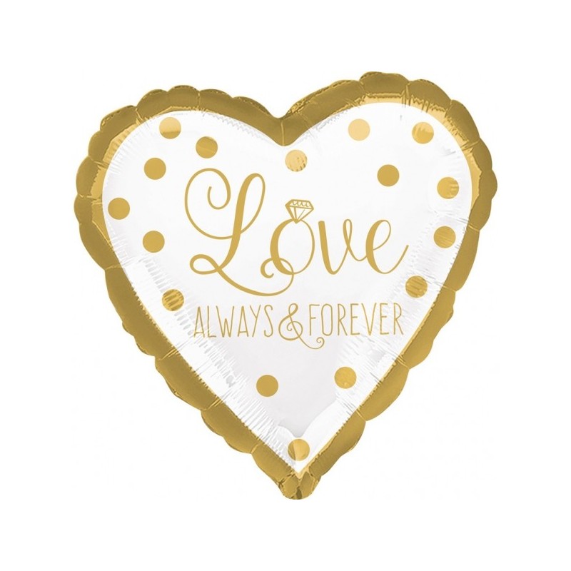 Standarta Dzirkstošā zelta kāzu balons balona kārta  iepakota