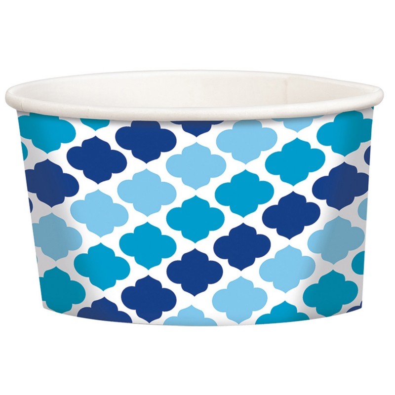 Бумажные стаканчики для 12 угощений Minis blue 9,5 x 9,5 x 5,7 см