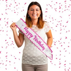 GLITTER   HAPPY BIRTHDAY SASH