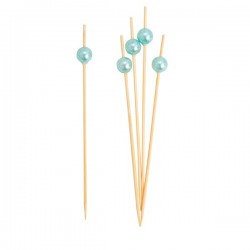 25 PARTY PICKS LIGHT BLUE   PEARL BALL   CM 12