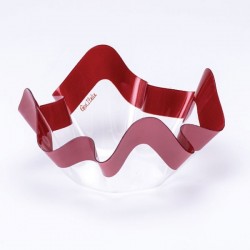 PET BOWL RED PRINTED   13X7