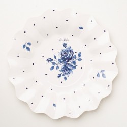 8   PLATES NEW SHAPE CM.21 ENGLISH ROSE