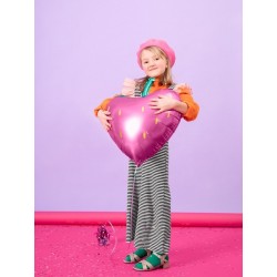 Folija balons - Zemenīte – 42x45cm, piepūšams ar hēliju vai gaisu 