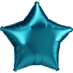 Standard Satin Luxe Aqua Foil Balloon S18 Packaged