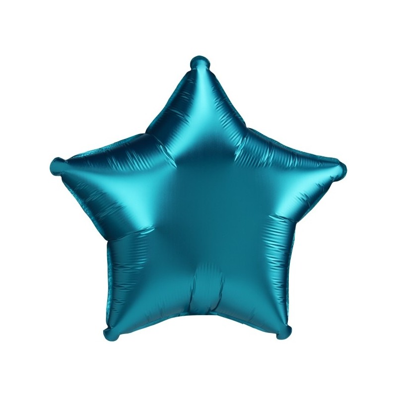 Standard Satin Luxe Aqua Foil Balloon S18 Packaged