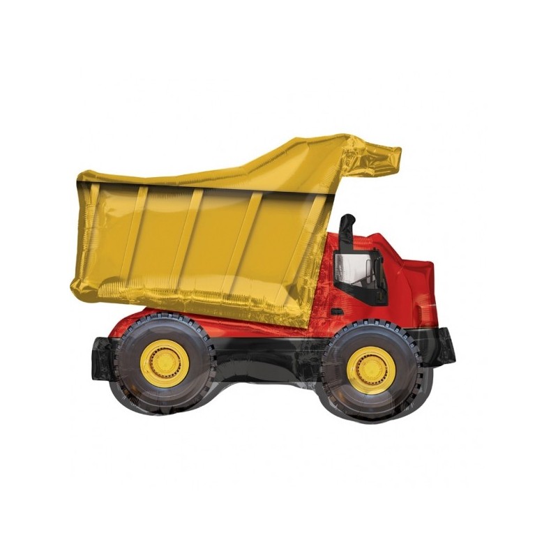 SuperShape Dump Truck Foil Balloon P35 packed 81 x 63cm