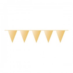 Pennant Banner Gold Plastic 1000 x 32 cm
