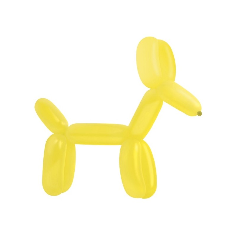 100 Latex Balloons Decorator Modelling Standard E260 Yellow Sunshine 114 cm / 45
