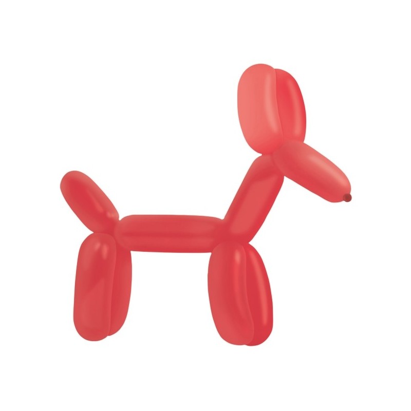 100 Latex Balloons Decorator Modelling Standard E260 Apple Red 114 cm / 45