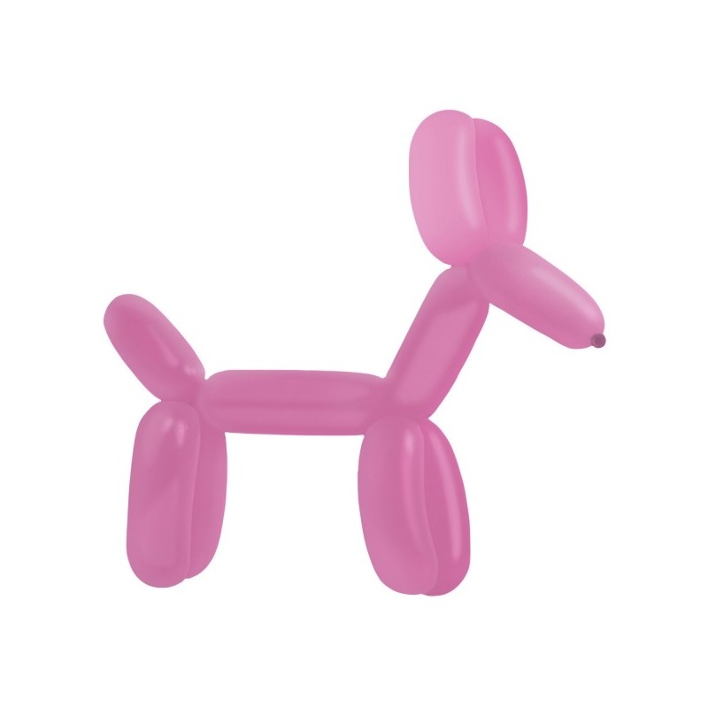 100 Latex Balloons Decorator Modelling Fashion E260 Hot Pink 114 cm / 45