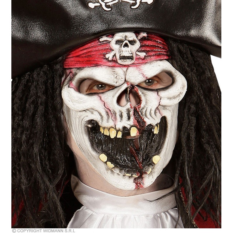 GHOST SHIP PIRATE HALF FACE MASK FOR CHILDREN