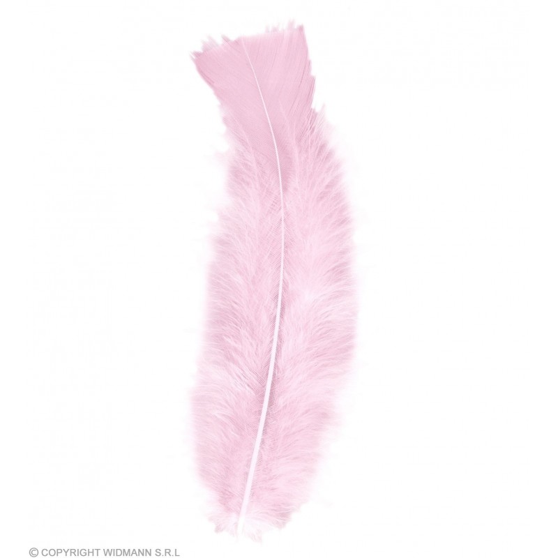 50 FEATHERS soft pink - abt. 10 cm