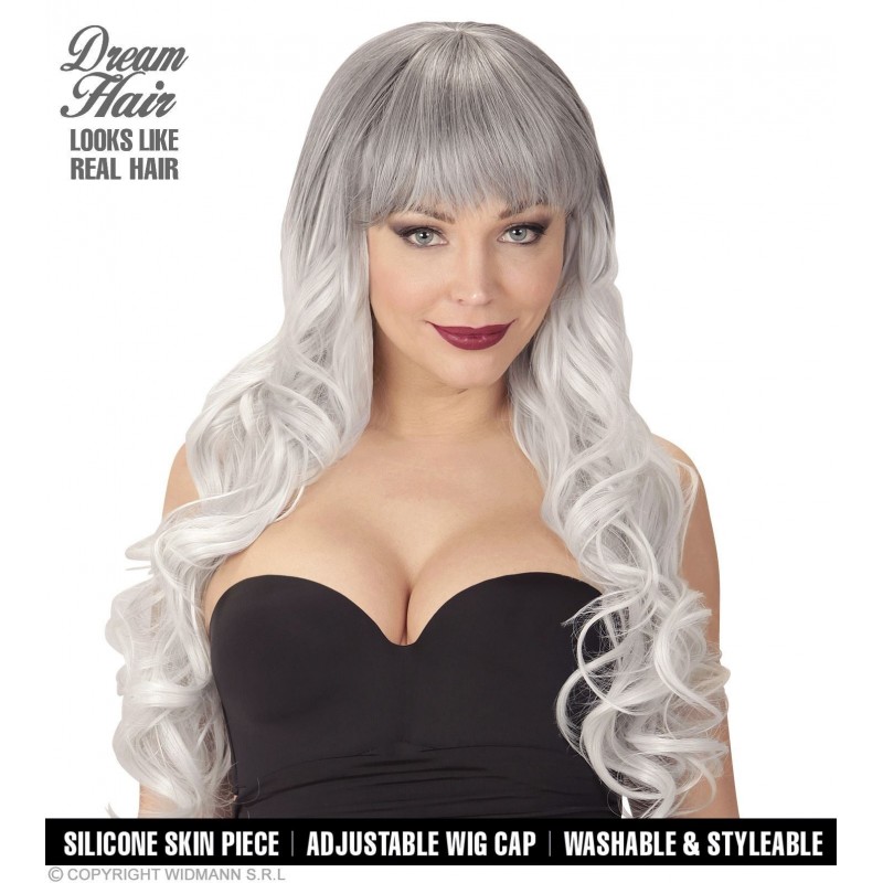 BLACK-GREY MELANIA DREAM HAIR WIG in color box