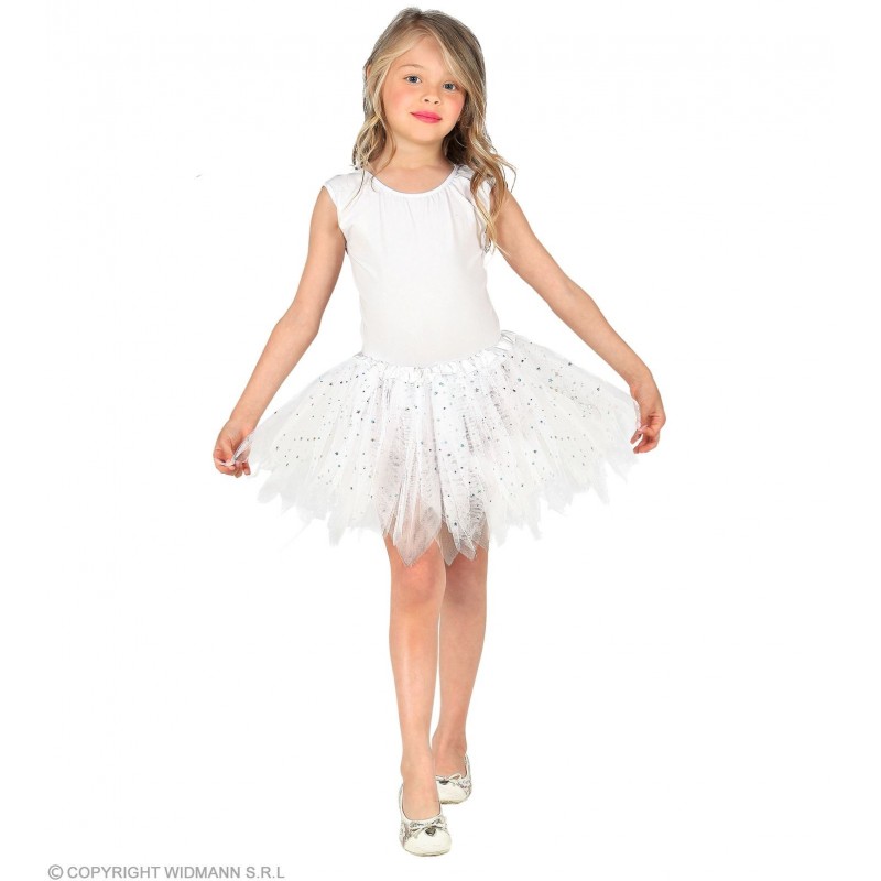 WHITE SPARKLING TUTU 30 cm