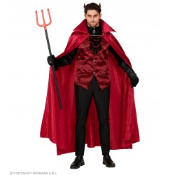 DEVIL (shirt with vest & jabot with medallion, cape, gloves) (M/L)