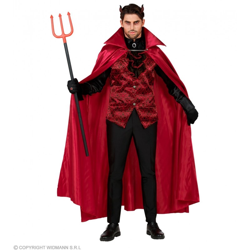 DEVIL (shirt with vest & jabot with medallion, cape, gloves) (M/L)