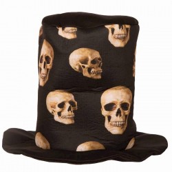 Cilindra cepure ar miroņgalvām 