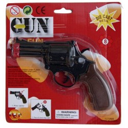 Pistongas pistole 8 šāvieniem ‘Police’, melns  