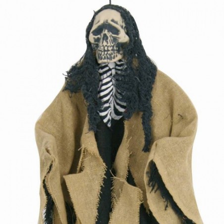Helovīna dekorācija  Skelets bruna krāsā, piekarama, izmērs 60cm 