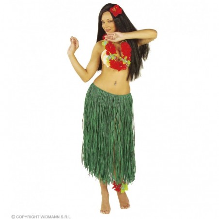 GREEN RAFFIA HULA SKIRT 78cm 