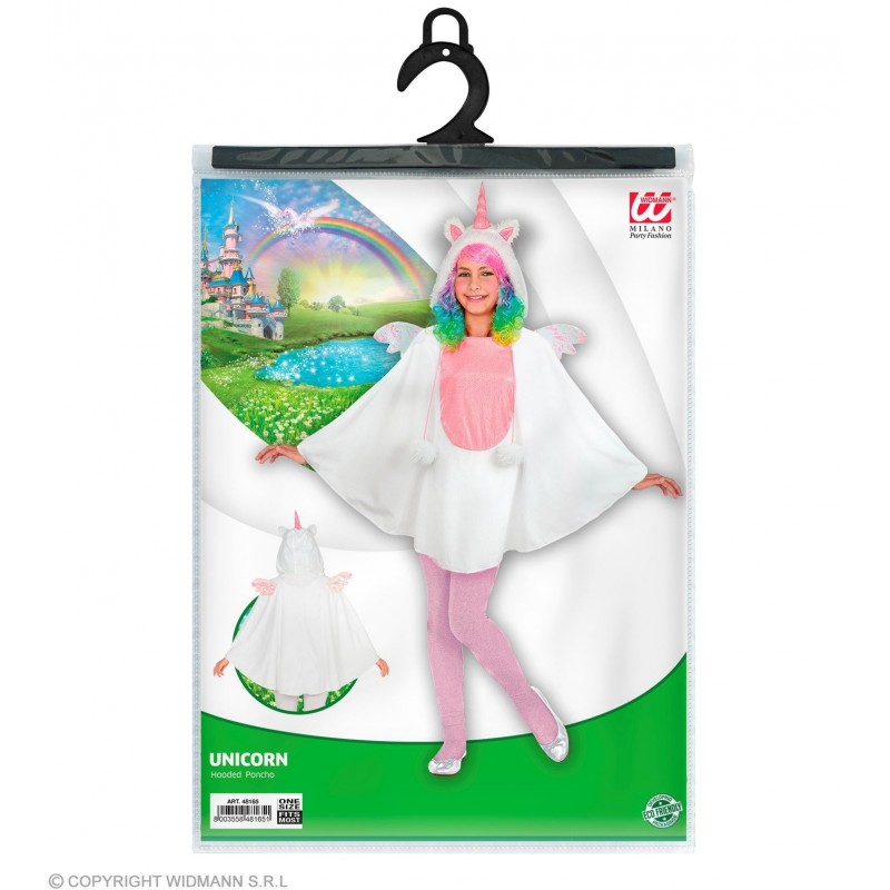 UNICORN (hooded poncho) (One Size Fits Most Children) 