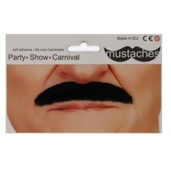 Mākslīgās ūsas, melnas 