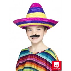 Sombrero cepure, daudzkrāsaina, bērnu izmērs