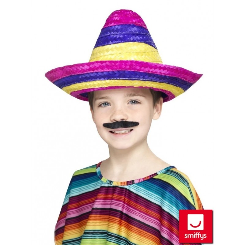 Sombrero cepure, daudzkrāsaina, bērnu izmērs