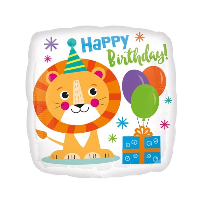 Folija balons “Lauvas dzimšanas diena”, 43cm, S40