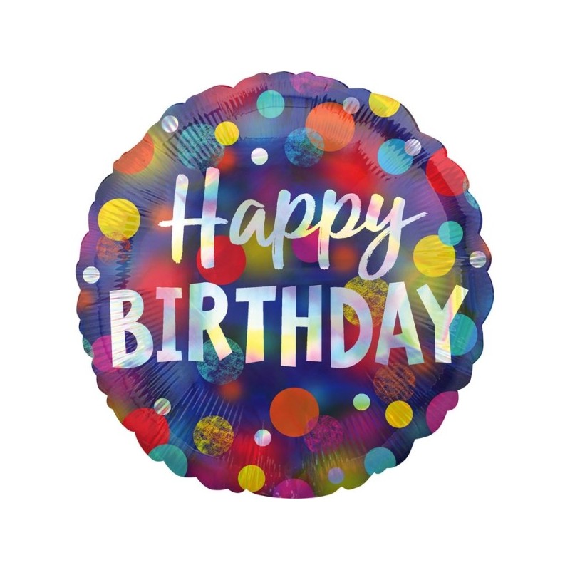 Folija balons “Zaigojoši ballīšu punktiņi”, 43cm, S40