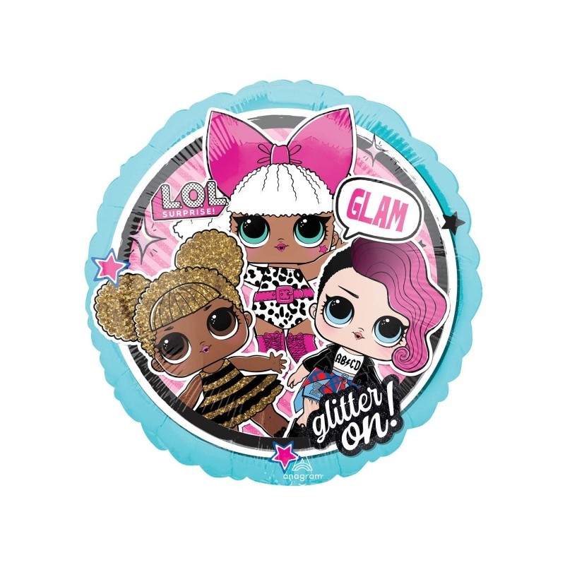 Шар  «LOL» фольгированный, 43 см, S60