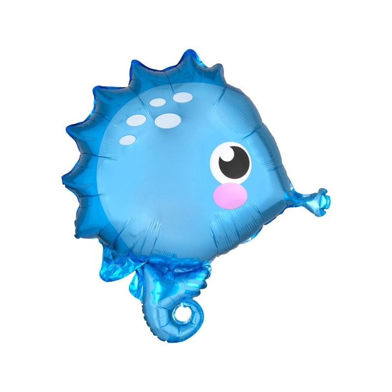 Шар "Морской конек" фольгированный, маленькая фигура 48 см х 53 см, S50