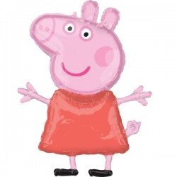 Folija balons “Cūciņa Pepa”, liela figūra 63 x 81 cm, P38