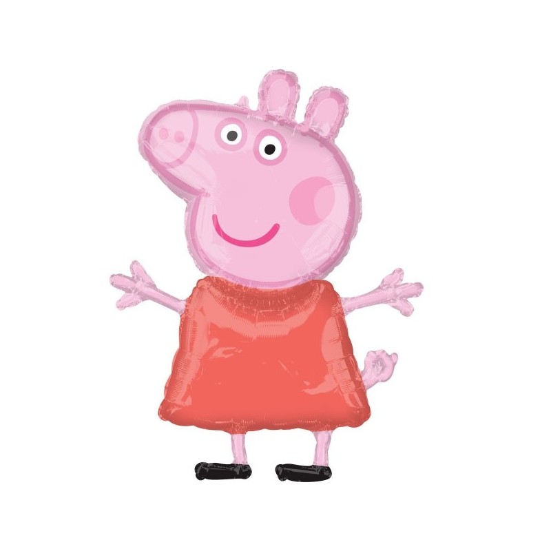 Folija balons “Cūciņa Pepa”, liela figūra 63 x 81 cm, P38