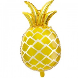 Folija balons “Zelta Ananass”, Mazā figūra, 38 x 63 cm, S50