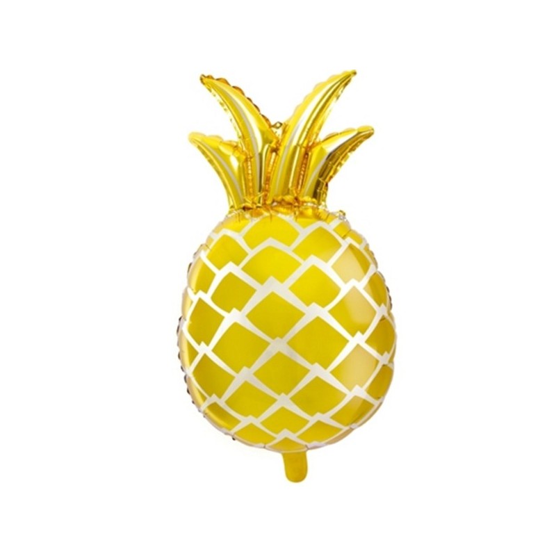 Folija balons “Zelta Ananass”, Mazā figūra, 38 x 63 cm, S50