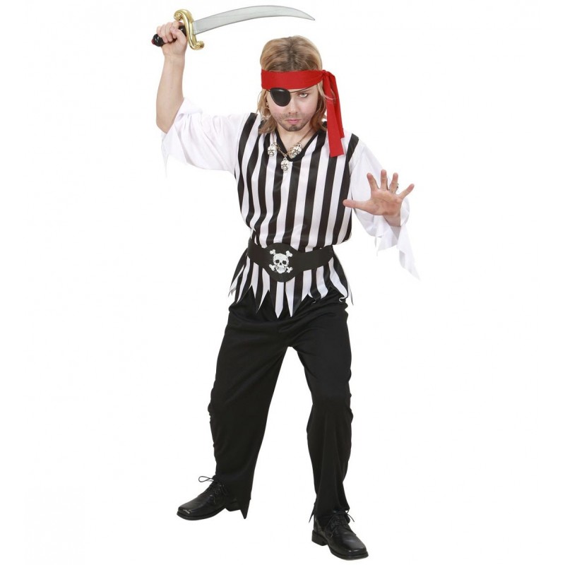 Костюм пирата  - 104 см/2-3 года -  куртка, брюки, ремень, головной убор