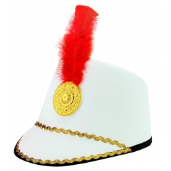 Majorette  cepure , 1 gab., 3 krāsās. zila, sarkana, balta 