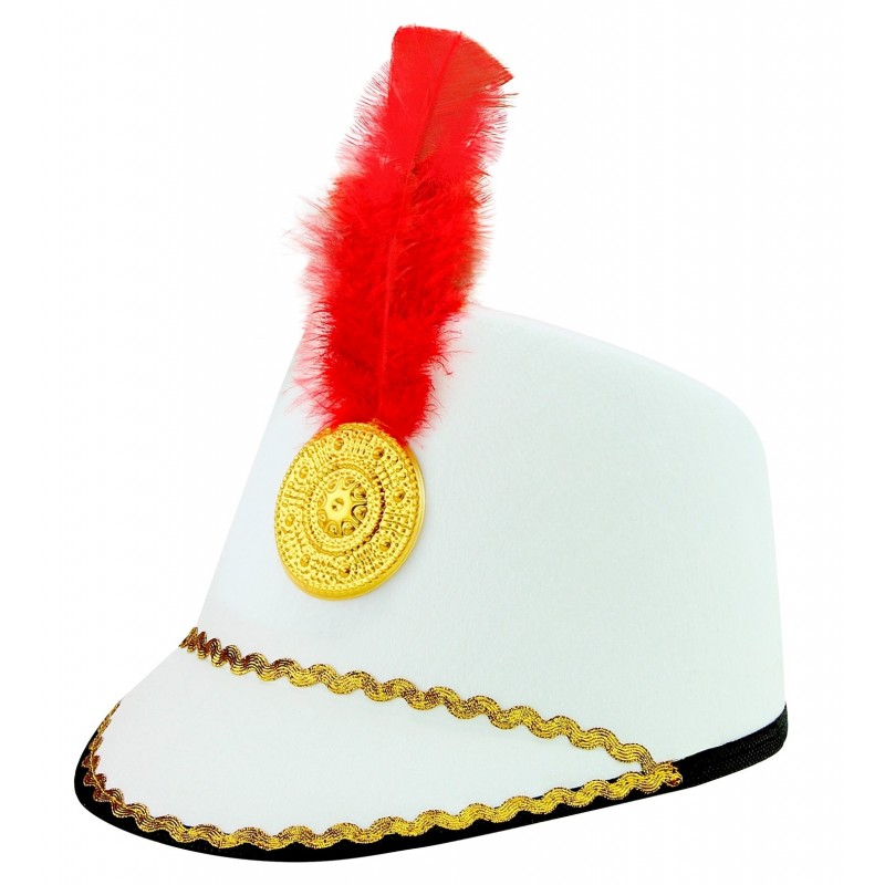 Majorette  cepure , 1 gab., 3 krāsās. zila, sarkana, balta 